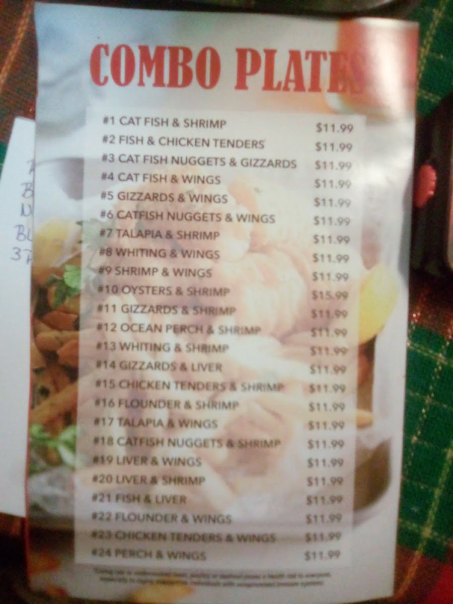 Snappers Seafood & Chicken Menu - Image 5