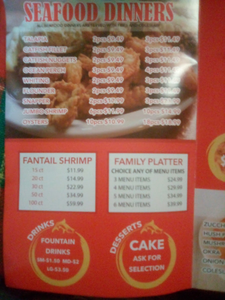 Snappers Seafood & Chicken Menu - Image 6